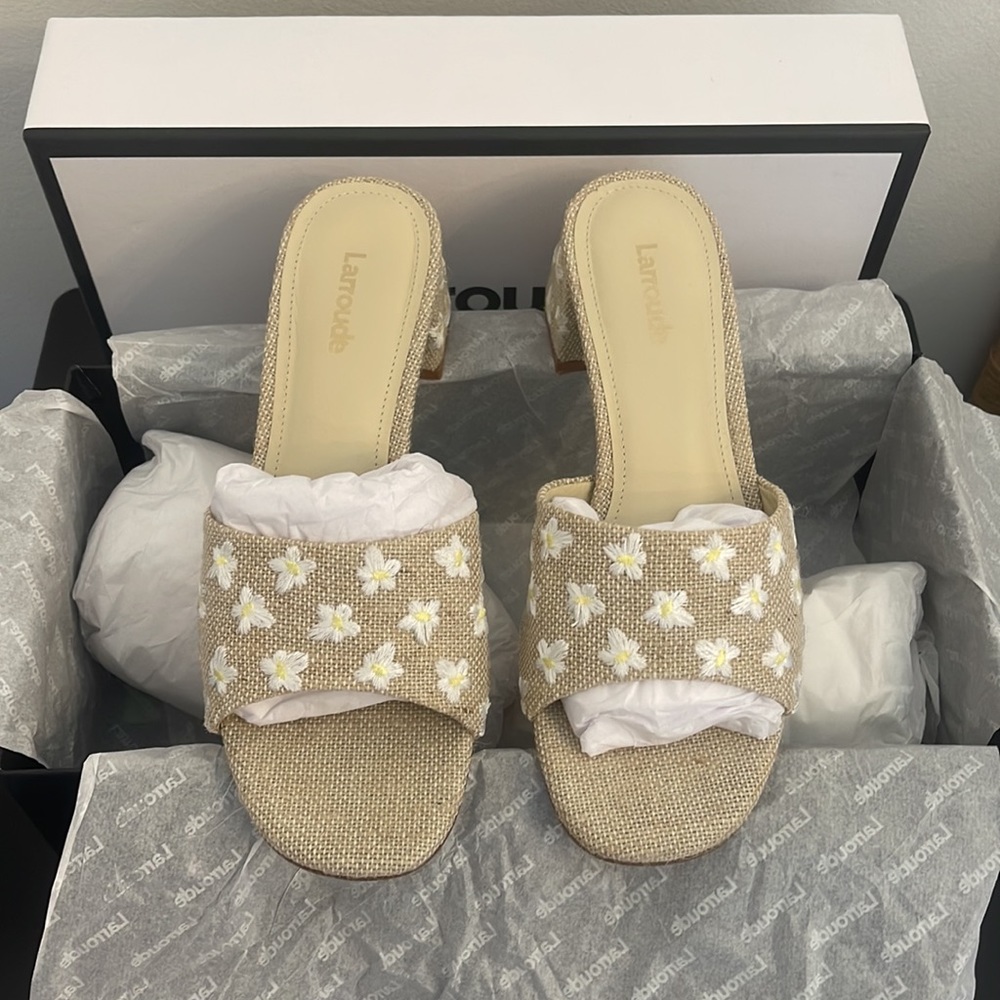 Larroude Brigitte Block Heel Sandal